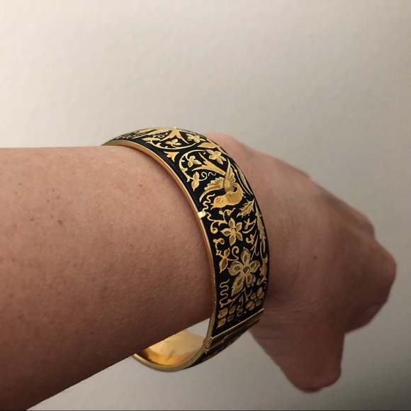 Vintage Damascene Cuff Bracelet - Picture 13 of 16
